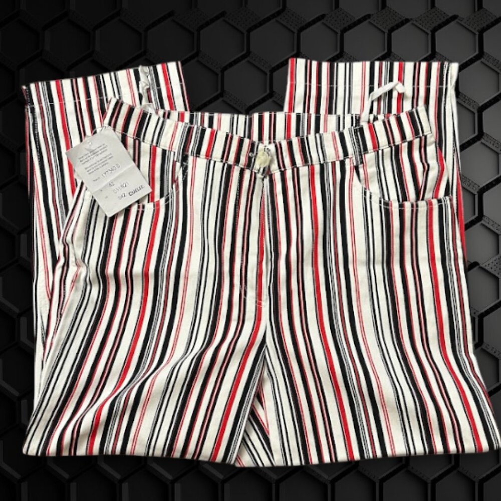 Women's High-Waisted Striped Pants